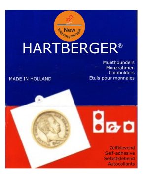 100 HARTBERGER Self Adhesive Coin Holders:20 Mm Made In The Netherlands - Foto 5