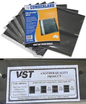 First Day Cover (FDC) Album Refill Pages