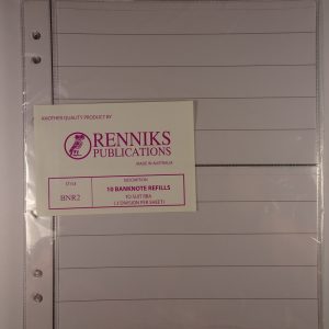 Banknote Album pages - Renniks 2 Pocket