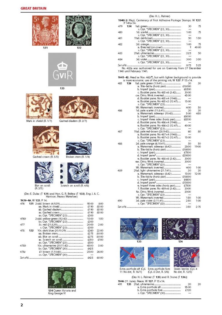 Stanley Gibbons King VI Commonwealth Stamp Catalogue 9th Edition