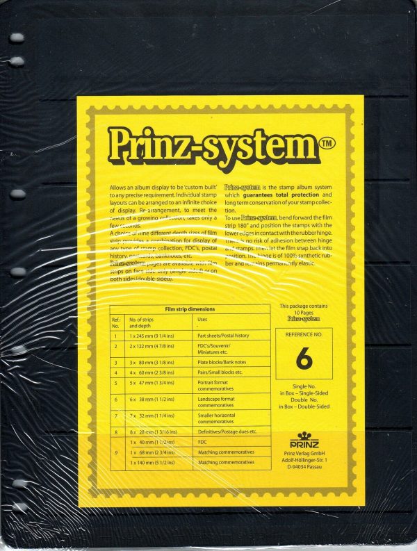 prinz system stamp pages