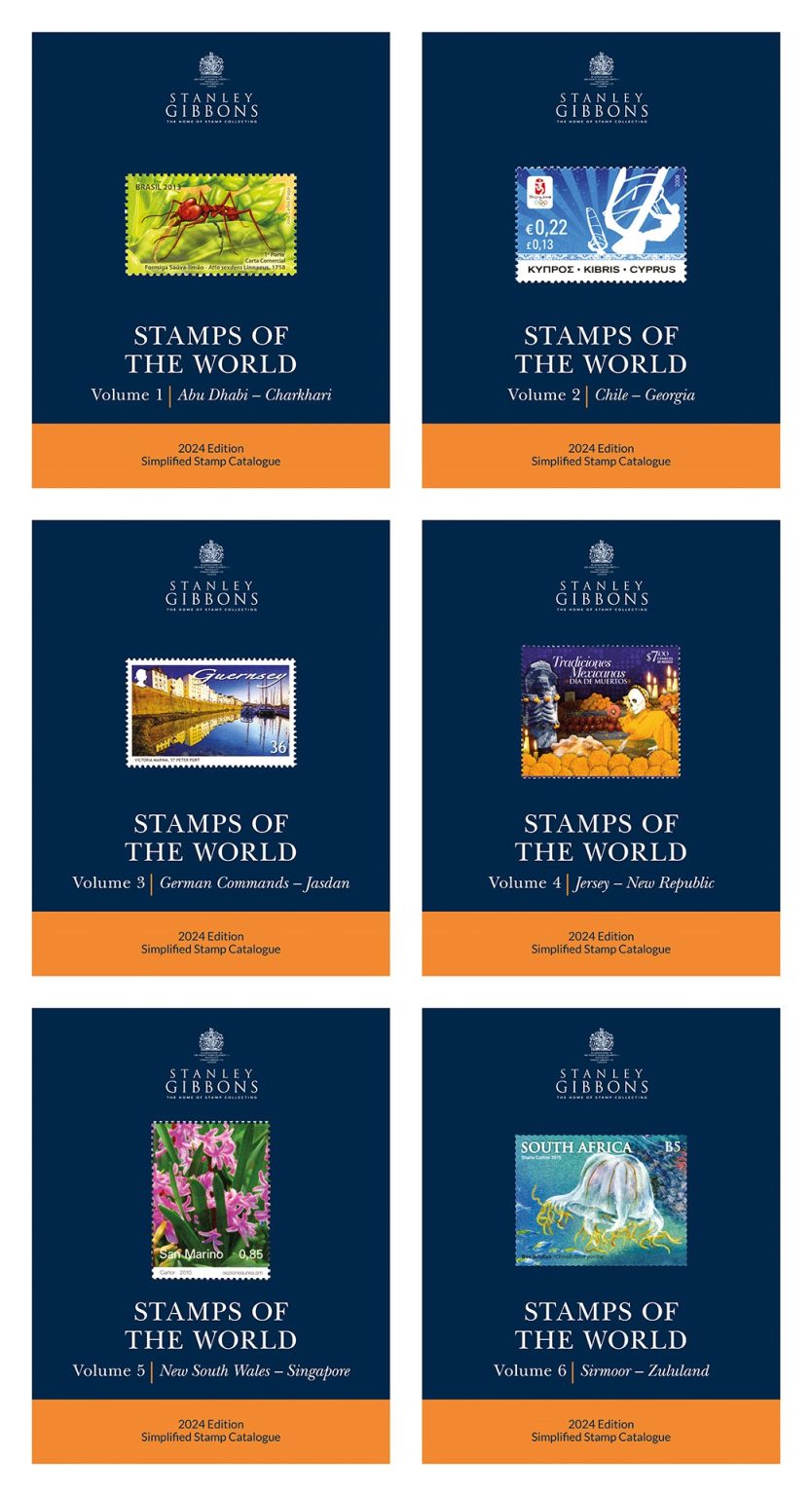 Stanley Gibbons 2024 Stamps Of The World Set Of 6 Catalogues Bexley