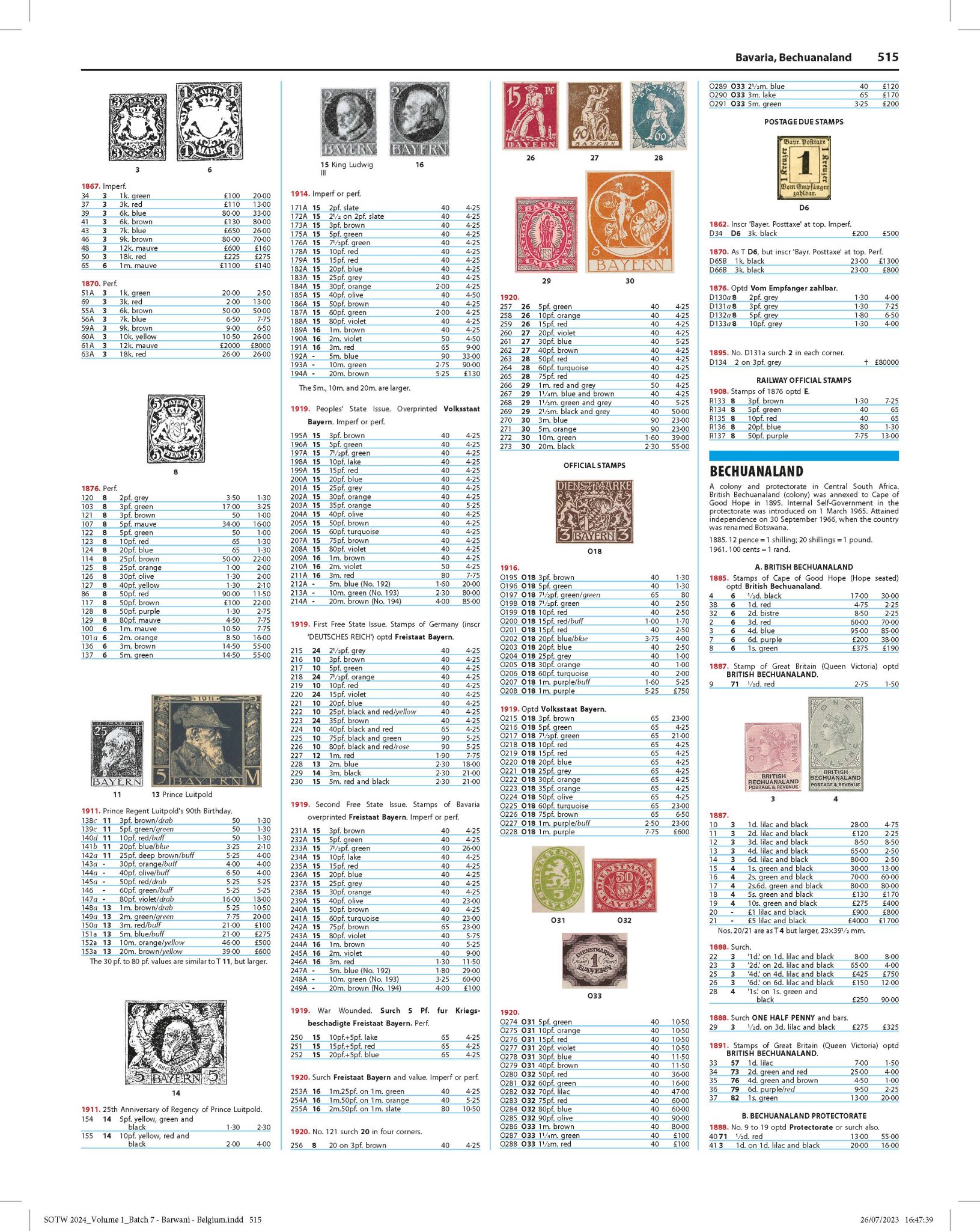 Stanley Gibbons 2024 Stamps Of The World Set Of 6 Catalogues Bexley