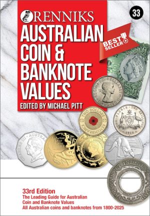 Renniks Australian Coin & Banknote Values Hardcover - 33rd Edition