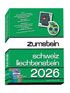 ZUMSTEIN Switzerland & Liechtenstein Catalogue 2026